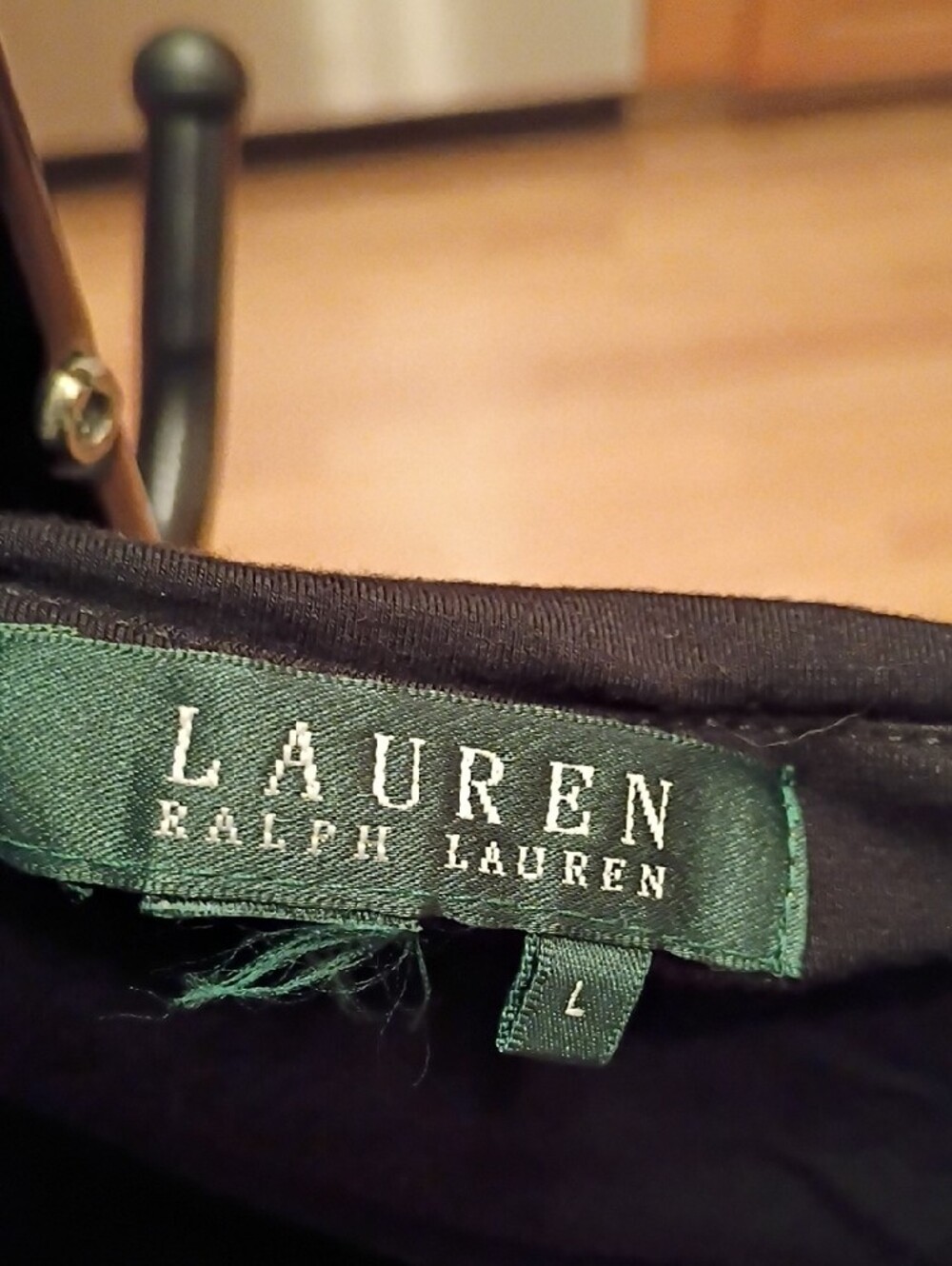 Lauren Ralph Lauren Black Lace-Shoulder Camisole - Picture 2 of 7